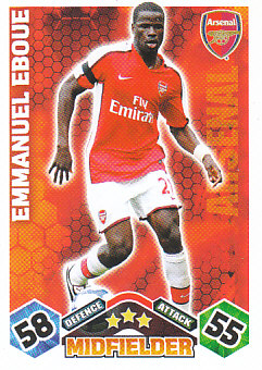 Emmanuel Eboue Arsenal 2009/10 Topps Match Attax #13